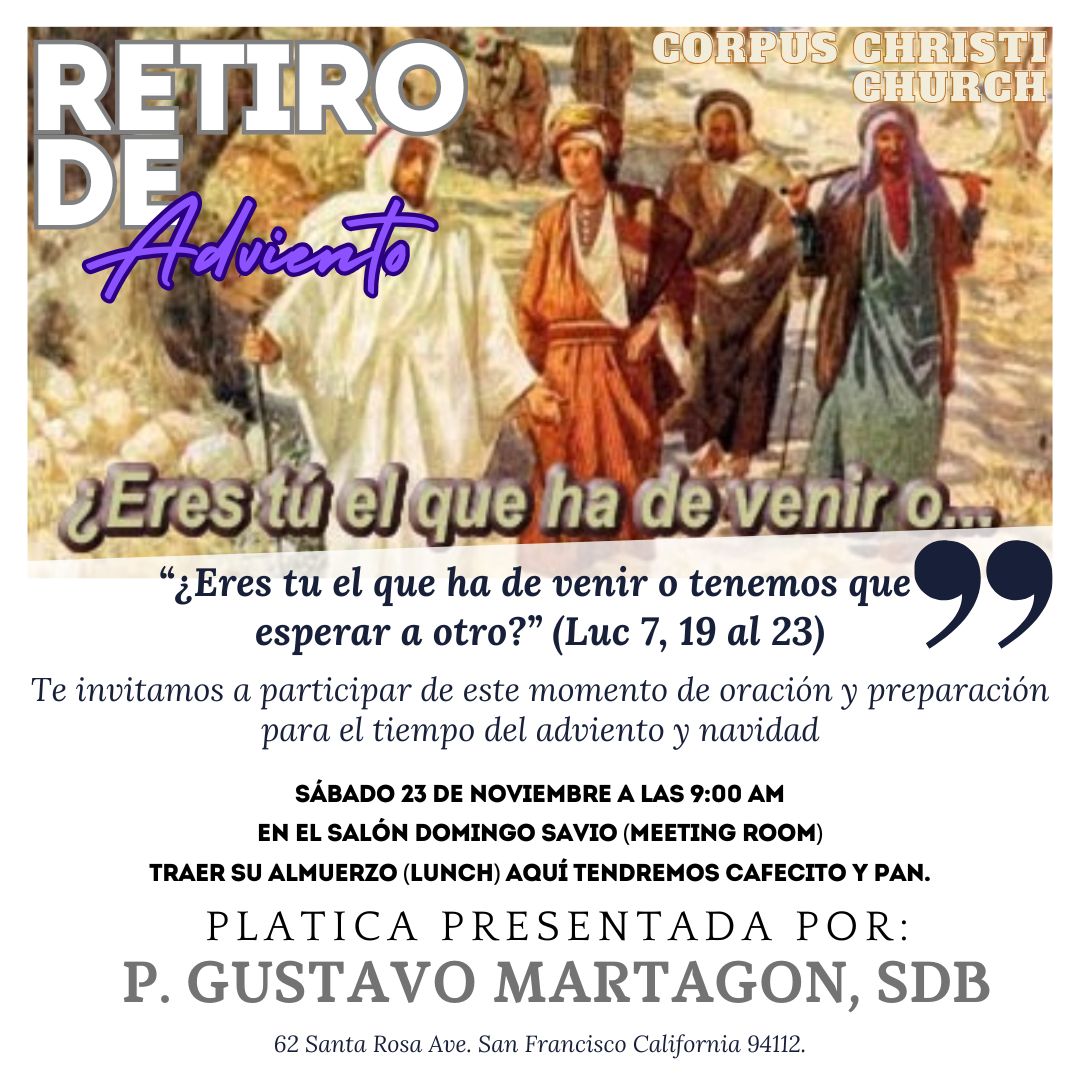 Advent Retreat in Spanish 2024 - Retiro de Adviento en Español 2024 ...